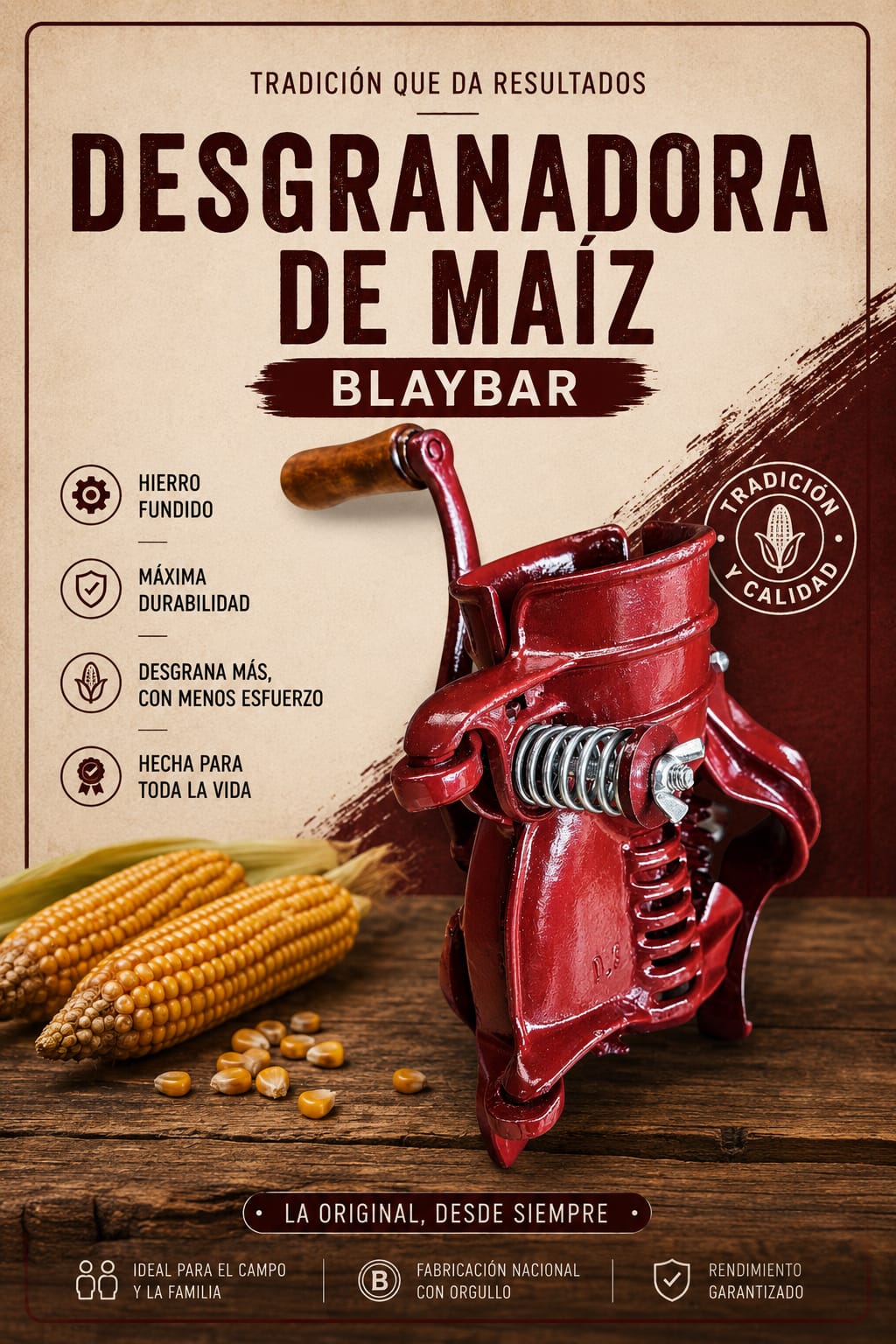 Desgranadora de maíz