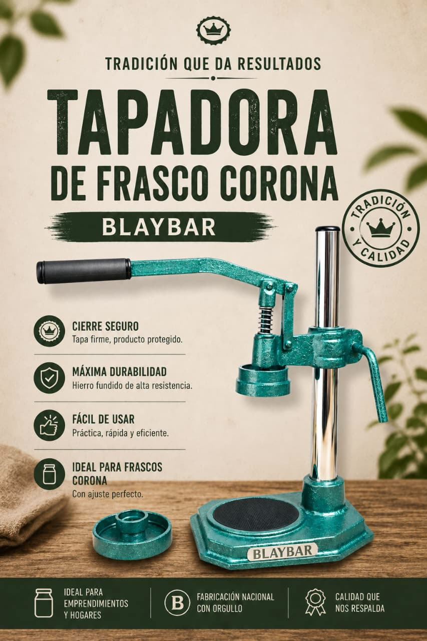 Tapadora de frasco corona